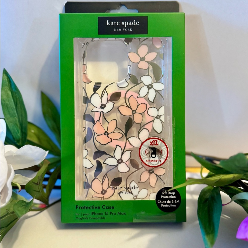 Kate Spade Floral iPhone 15 Pro Max Case